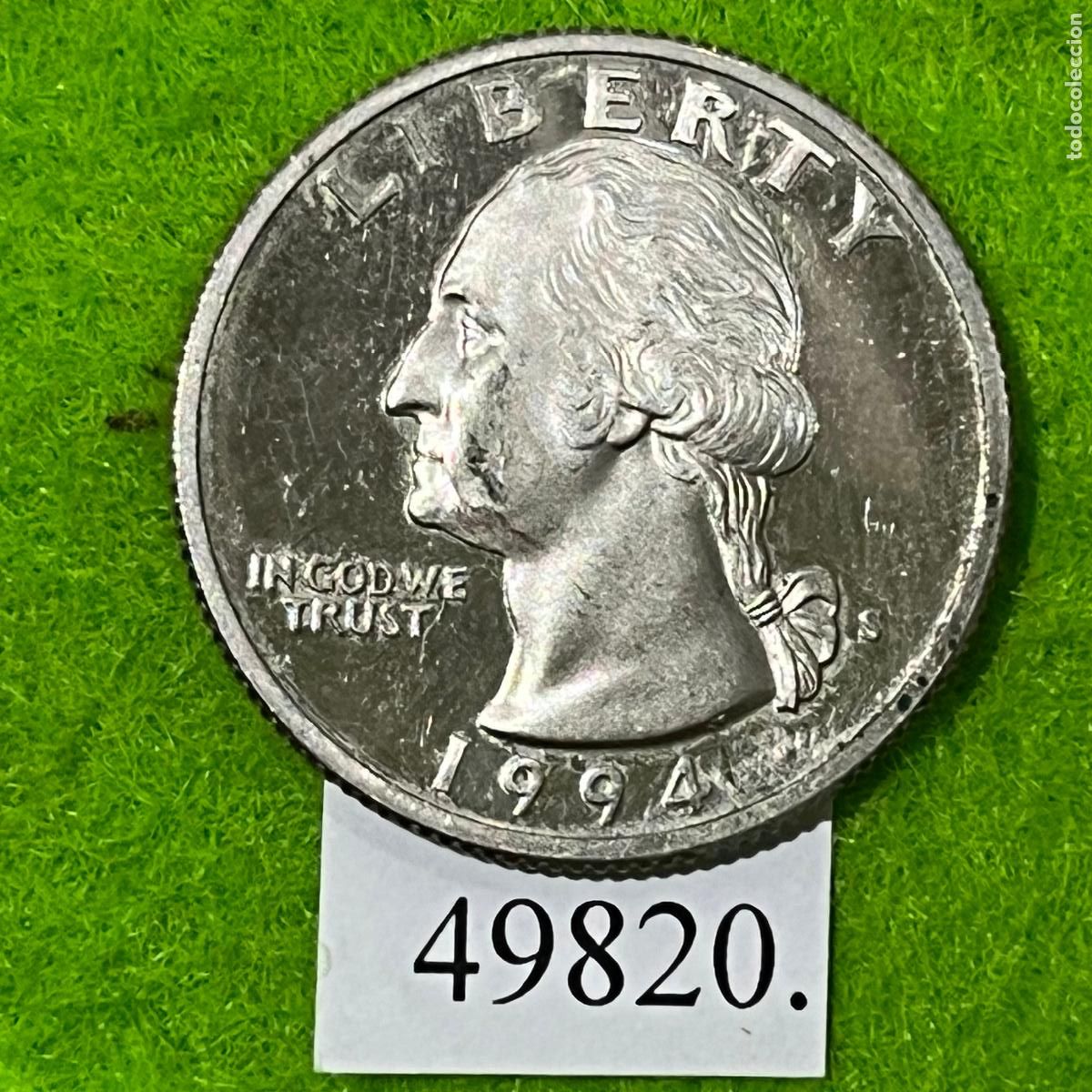 Monedas antiguas de Am&eacute;rica: Estados Unidos de America 25 centimos 1994 S, USA