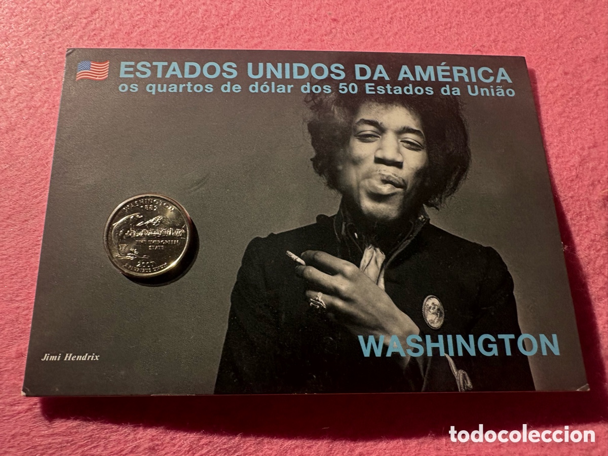 Monedas antiguas de Am&eacute;rica: Moneda conmemorativa sin circular EEUU, Cuarto D&oacute;lar, Washington (A15)
