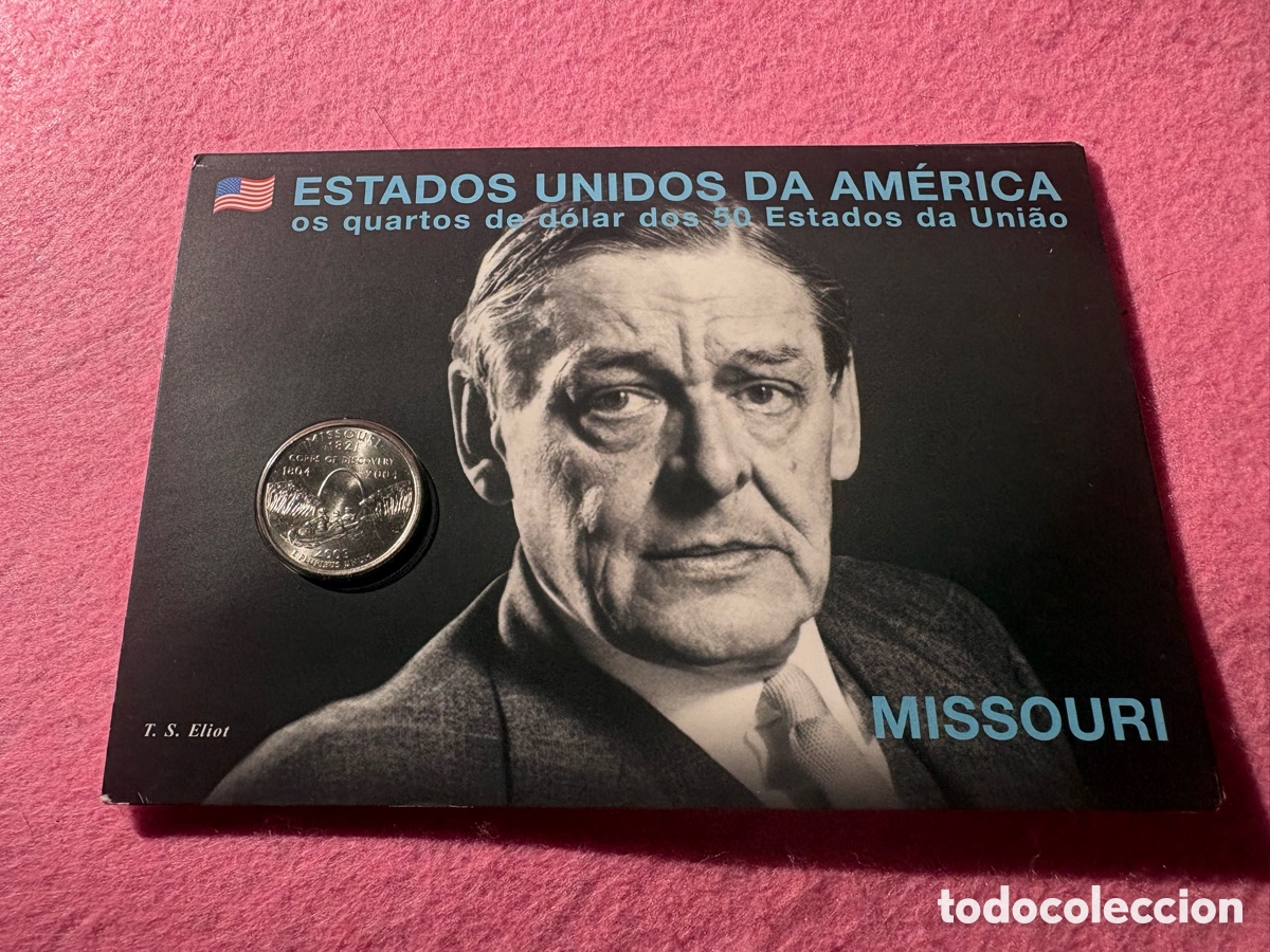 Monedas antiguas de Am&eacute;rica: Moneda conmemorativa sin circular EEUU, Cuarto D&oacute;lar, Missouri (A15)