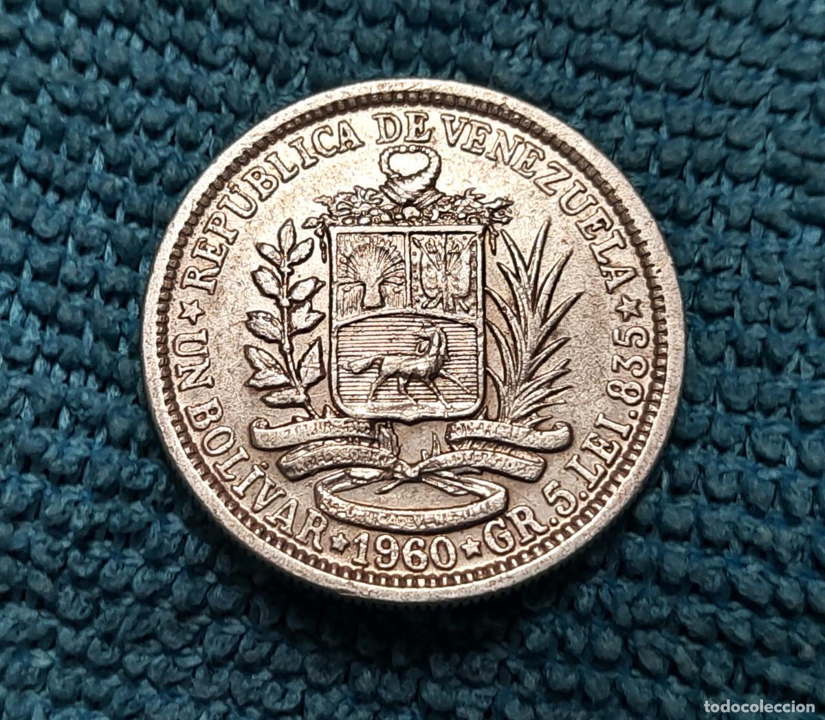 Monedas antiguas de Am&eacute;rica: Venezuela, 1 Bolivar 1960