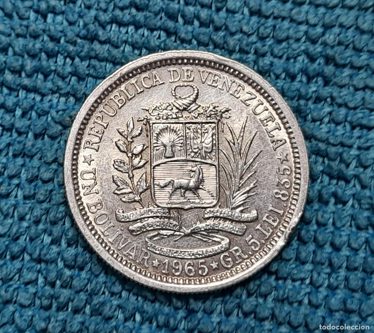 Monedas antiguas de Am&eacute;rica: Venezuela, 1 Bolivar 1965