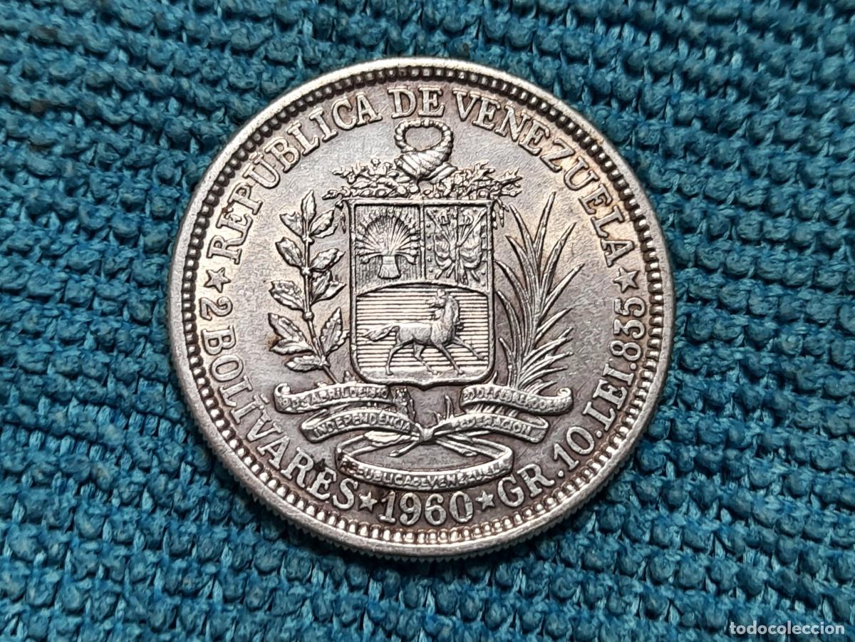 Monedas antiguas de Am&eacute;rica: Venezuela, 2 Bolivares 1960