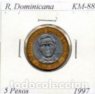 Monedas antiguas de Am&eacute;rica: R, DOMINICANA 1997, 5 PESOS, KM-88. CIRCULADA; 1,00 &euro; 1