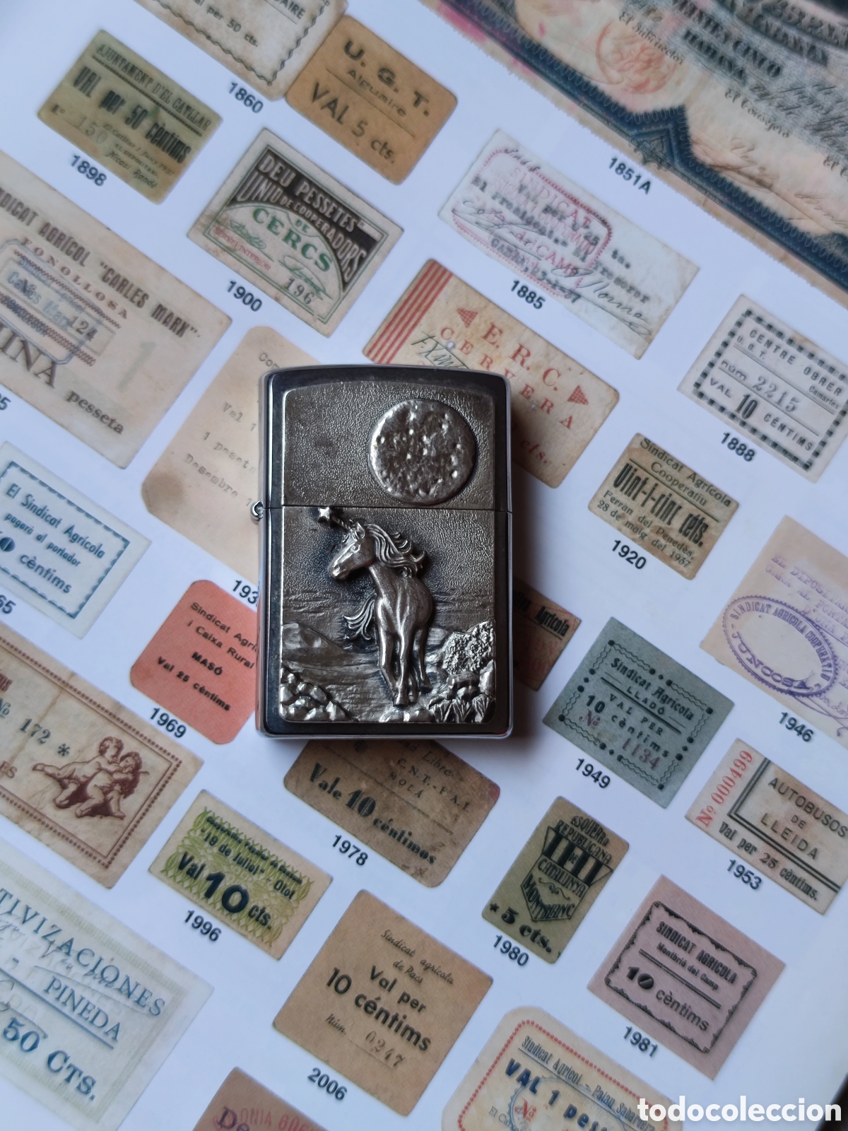 Monedas antiguas de Am&eacute;rica: Zippo lighter the horse moon