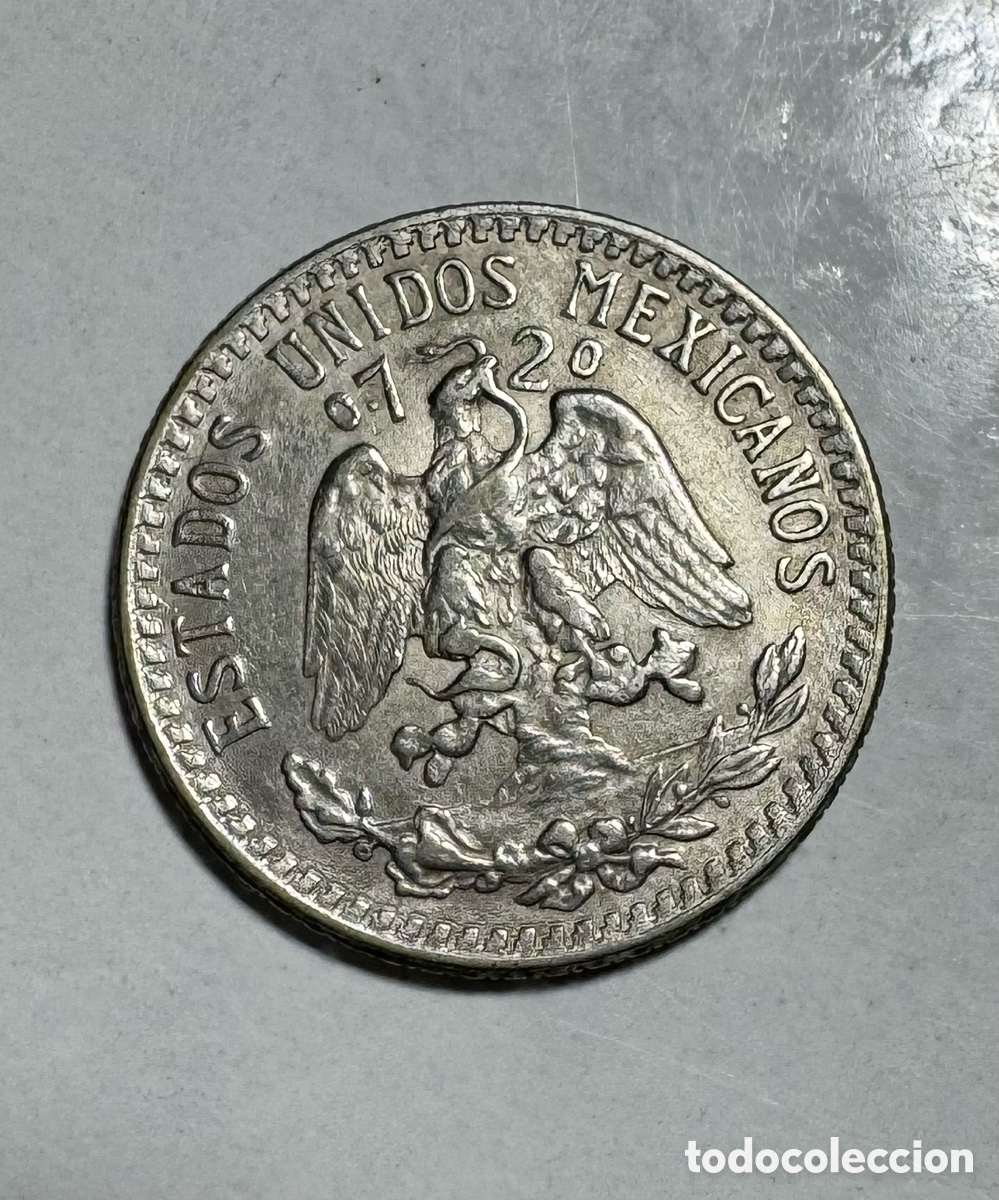 Monedas antiguas de Am&eacute;rica: 20 centavos Mexico 1942. Plata. - Foto 2