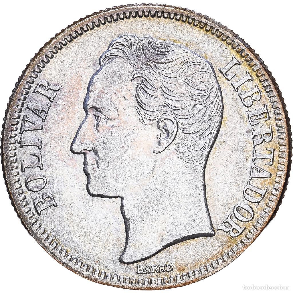 Monedas antiguas de Am&eacute;rica: [#1547668] Venezuela, 2 Bolivares, 1945, Philadelphia, Plata, MBC+