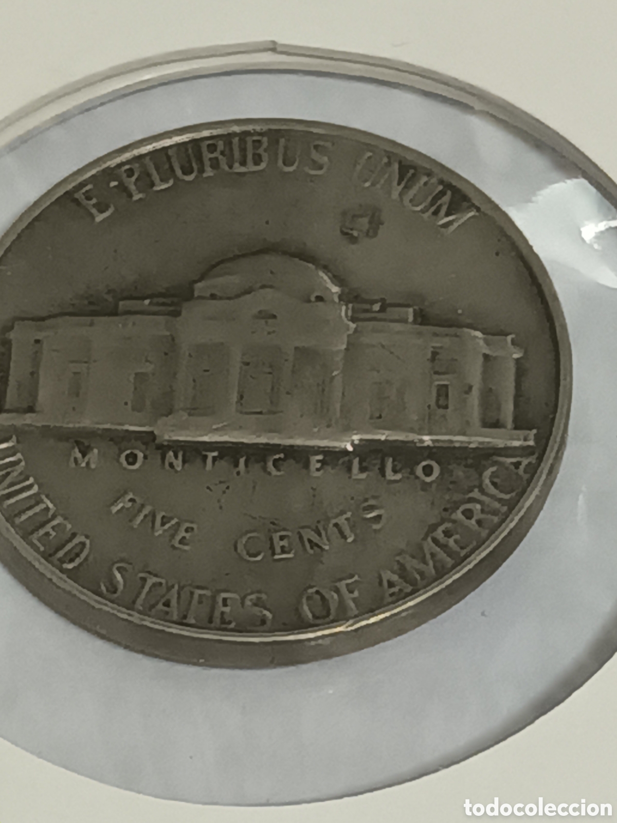 Monedas antiguas de Am&eacute;rica: 5 CENTAVOS THOMAS JEFERRSON 1964 - Foto 2