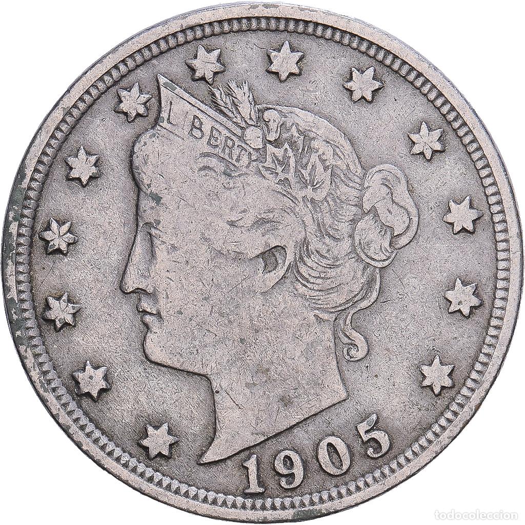 Monedas antiguas de Am&eacute;rica: [#1547718] Estados Unidos, 5 Cents, Liberty Nickel, 1905, Philadelphia, Cupronickel, BC+