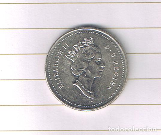 Monedas antiguas de Am&eacute;rica: Moneda Canad&aacute; 25 centavos canadienses - Foto 2