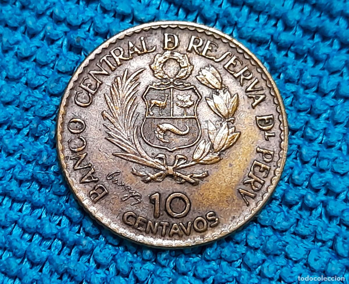 Monedas antiguas de Am&eacute;rica: Peru, 10 Centavos 1965 - Foto 2