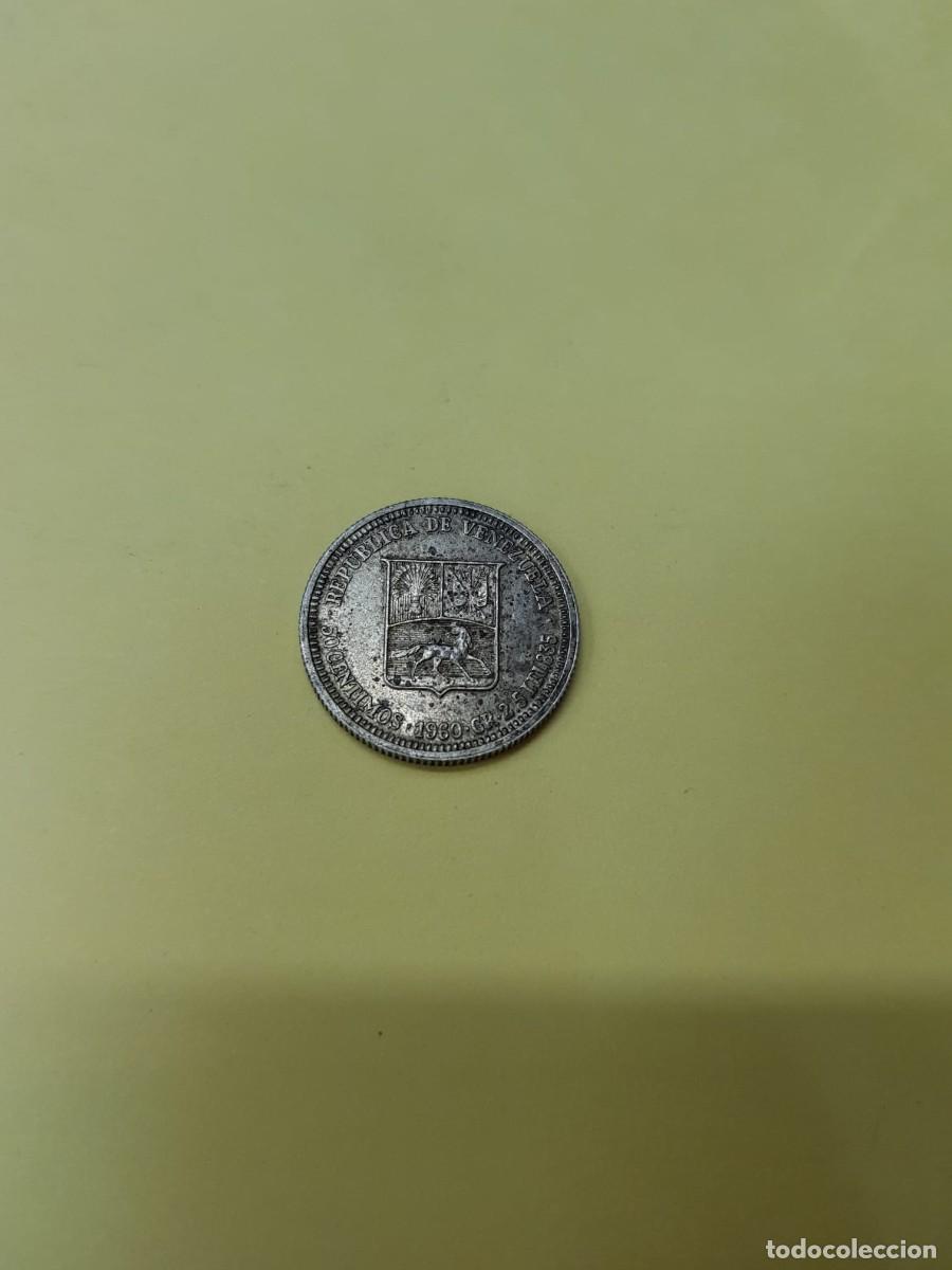 Monedas antiguas de Am&eacute;rica: VENEZUELA-50 CENTIMOS-1960-PLATA