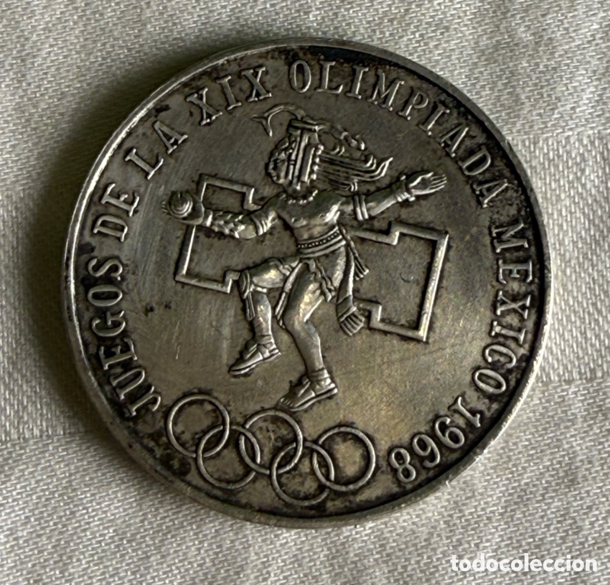 Monedas antiguas de Am&eacute;rica: Moneda de plata 25 pesos M&eacute;xico 1968 &ndash; Juegos Ol&iacute;mpicos &ndash; Ley 720