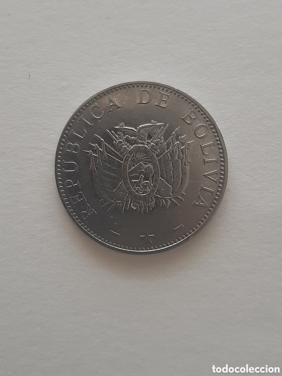 Monedas antiguas de Am&eacute;rica: BOLIVIA REPUBLICA 1 BOLIVIANO 2004