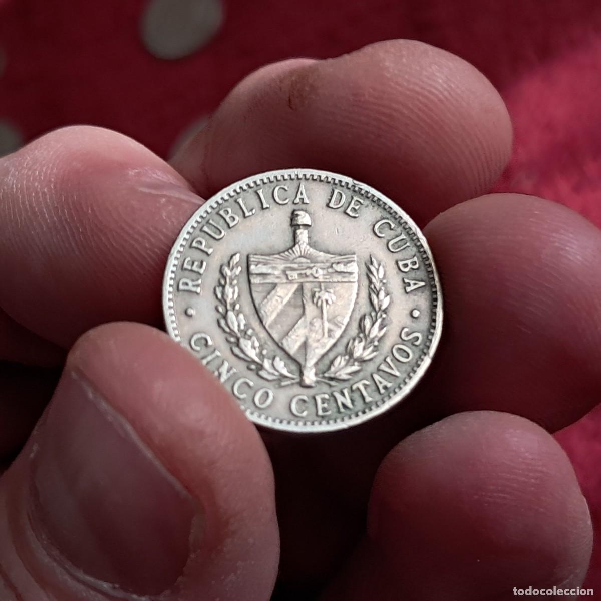 Monedas antiguas de Am&eacute;rica: MONEDA DE CUBA 5 CENTAVOS 1961 F KM#11.3; Y# 5b, Y# 5b, Sch&ouml;n# 5, N# 2856, letters &rdquo;5 GR.&rdquo;
