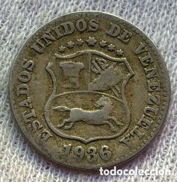 Monedas antiguas de Am&eacute;rica: Moneda VENEZUELA 5 C&eacute;ntimos 1936