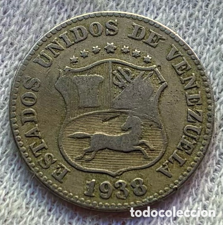 Monedas antiguas de Am&eacute;rica: Moneda VENEZUELA 5 C&eacute;ntimos 1938