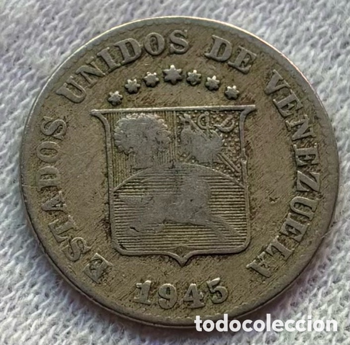 Monedas antiguas de Am&eacute;rica: Moneda VENEZUELA 5 C&eacute;ntimos 1945