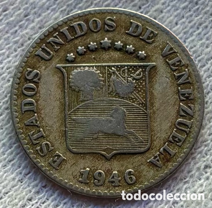 Monedas antiguas de Am&eacute;rica: Moneda VENEZUELA 5 C&eacute;ntimos 1946