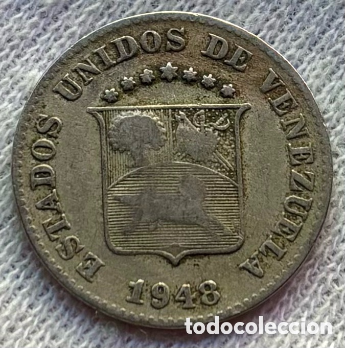 Monedas antiguas de Am&eacute;rica: Moneda VENEZUELA 5 C&eacute;ntimos 1948