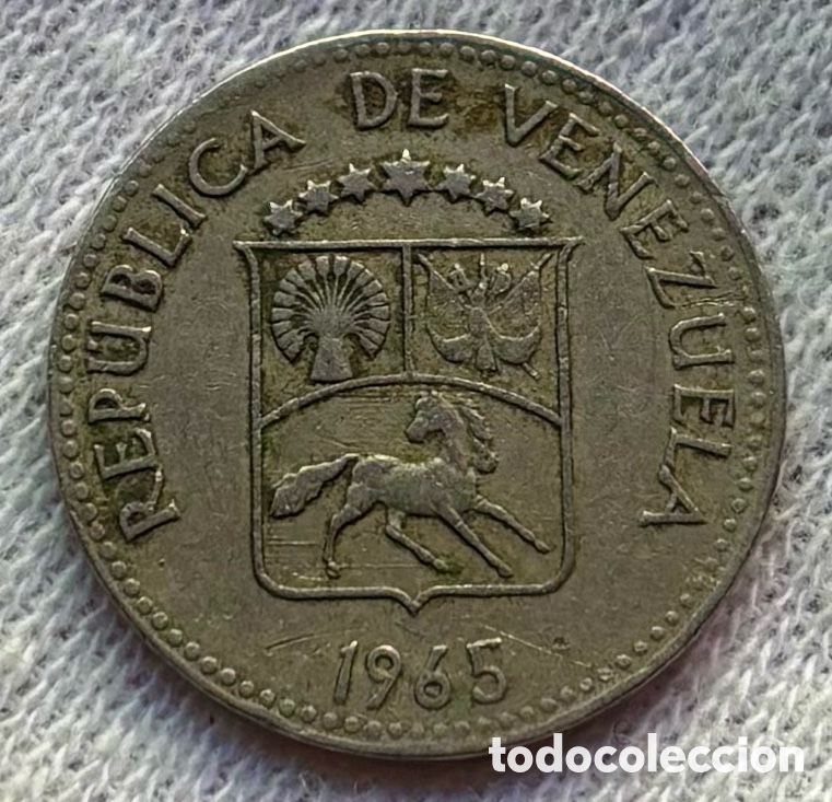 Monedas antiguas de Am&eacute;rica: Moneda VENEZUELA 5 C&eacute;ntimos 1965