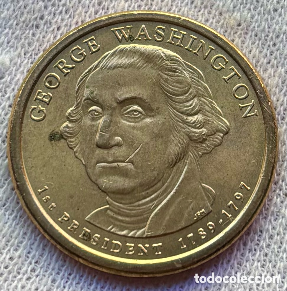 Monedas antiguas de Am&eacute;rica: Moneda USA 1 D&oacute;lar 2007-P George Washington Estados Unidos EEUU Dollar