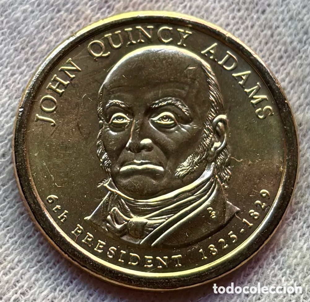 Monedas antiguas de Am&eacute;rica: Moneda USA 1 D&oacute;lar 2008-P John Quincy Adams SC. Estados Unidos EEUU Dollar