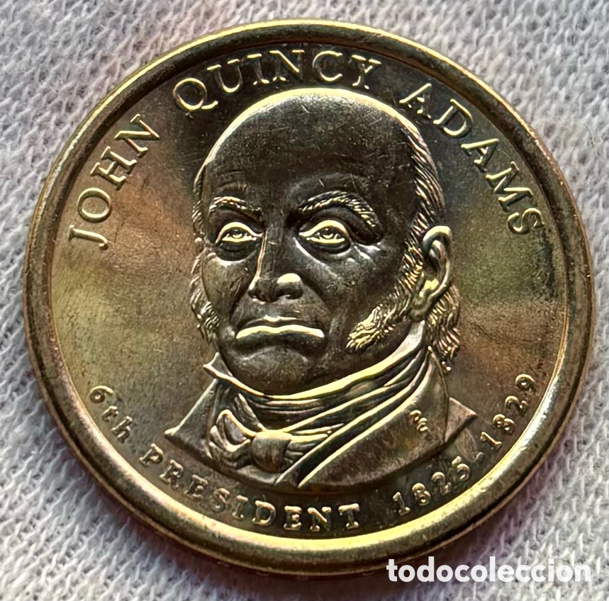 Monedas antiguas de Am&eacute;rica: Moneda USA 1 D&oacute;lar 2008-D John Quincy Adams SC. Estados Unidos EEUU Dollar