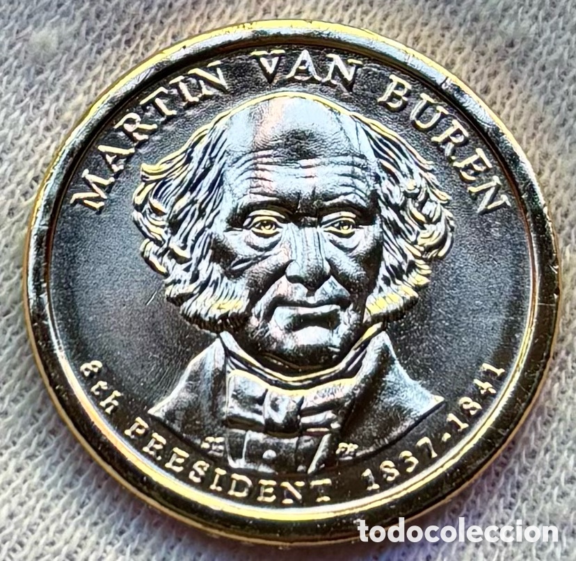 Monedas antiguas de Am&eacute;rica: Moneda USA 1 D&oacute;lar 2008-P Mart&iacute;n Van Buren SC. Estados Unidos EEUU Dollar