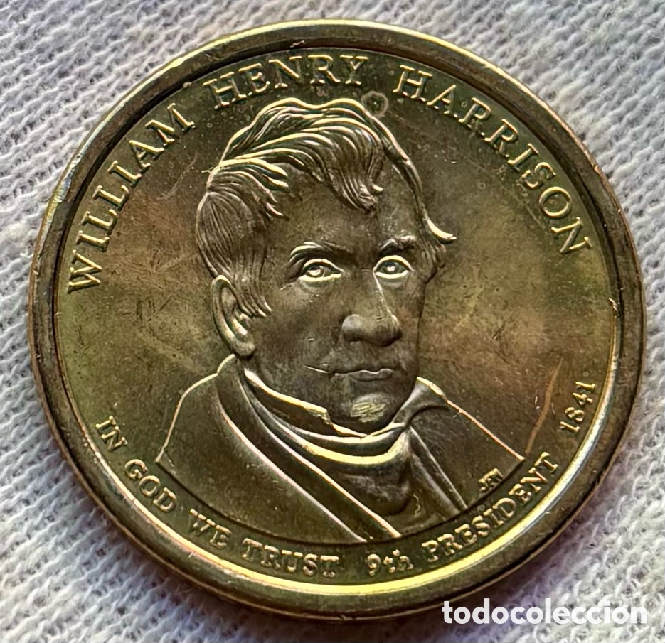 Monedas antiguas de Am&eacute;rica: Moneda USA 1 D&oacute;lar 2009-D William Henry Harrison SC. Estados Unidos EEUU Dollar
