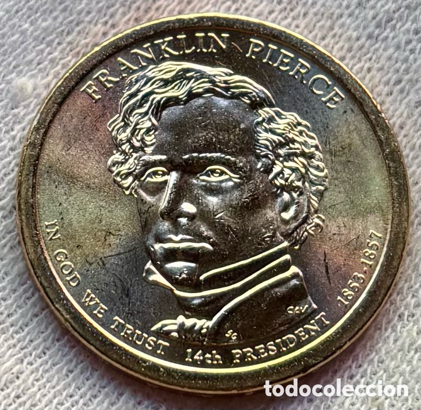 Monedas antiguas de Am&eacute;rica: Moneda USA 1 D&oacute;lar 2010-P Franklin Pierce SC . Estados Unidos EEUU Dollar