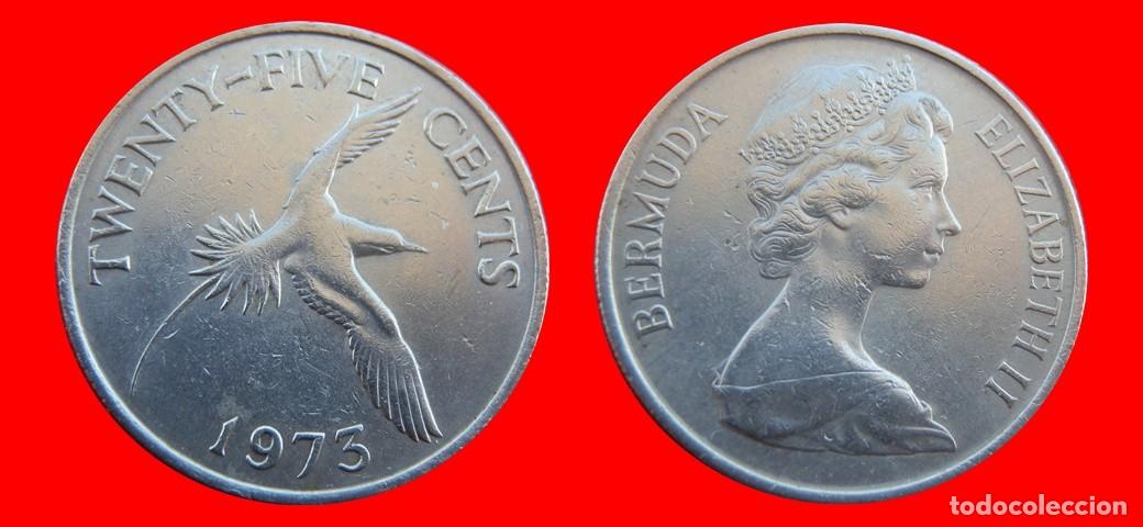 Monedas antiguas de Am&eacute;rica: 25 CENTAVOS 1973 BERMUDA-157039