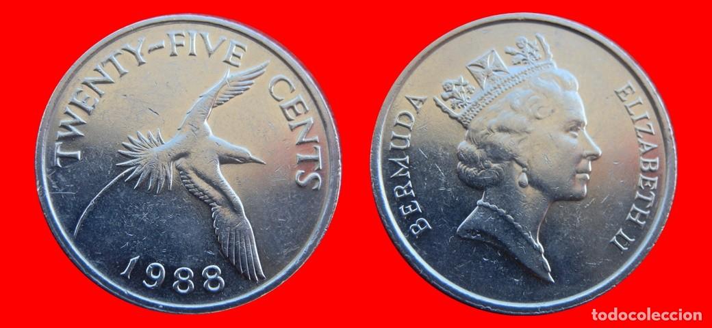 Monedas antiguas de Am&eacute;rica: 25 CENTAVOS 1988 BERMUDA-157041