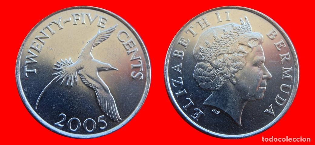 Monedas antiguas de Am&eacute;rica: 25 CENTAVOS 2005 BERMUDA-157046