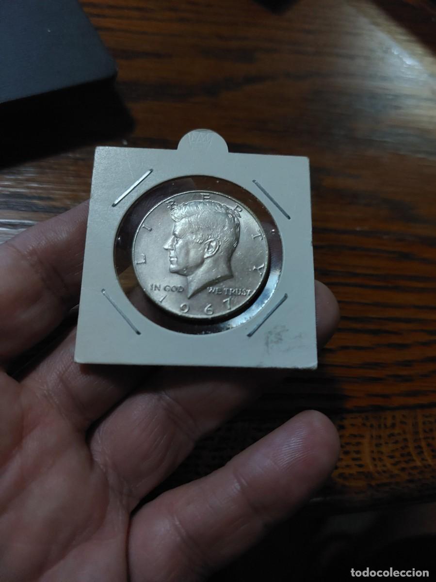 Monedas antiguas de Am&eacute;rica: Bonita moneda de 1/2 d&oacute;lar EEUU, Kenedy, Sin circular 1967