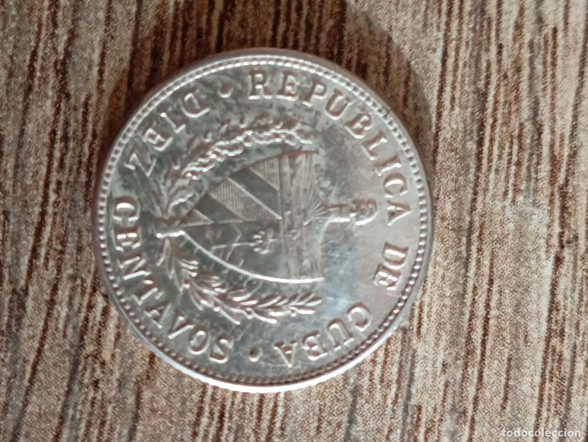 Monedas antiguas de Am&eacute;rica: Cuba,10 Centavos de Plata 0,900 a&ntilde;o 1949
