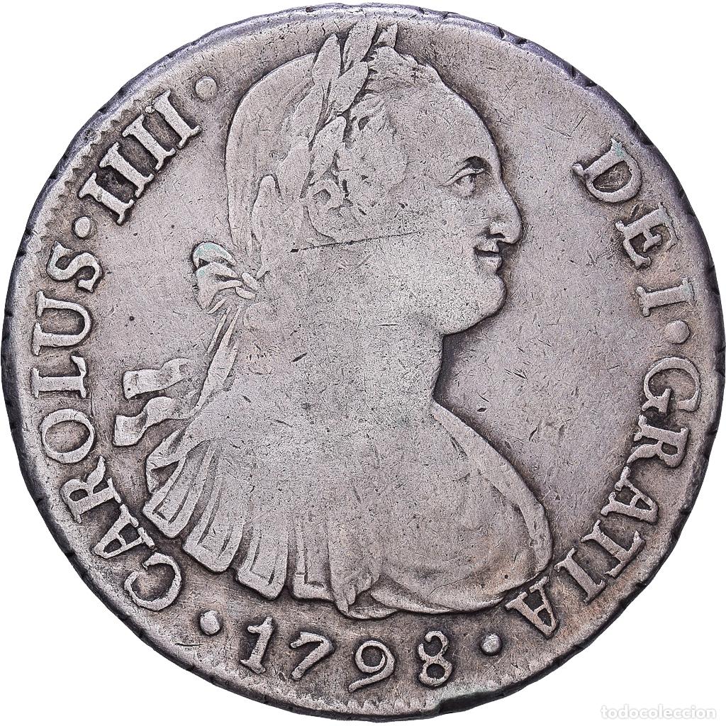 Monedas antiguas de Am&eacute;rica: [#1203546] Per&uacute;, Charles IV, 8 Reales, 1798, Lima, Plata, BC+, KM:97
