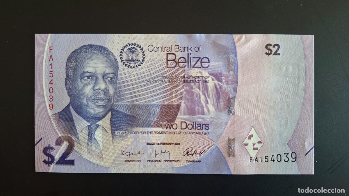 Monedas antiguas de Am&eacute;rica: BELIZE BELICE 2 D&Oacute;LARES 2025 P-73a SC