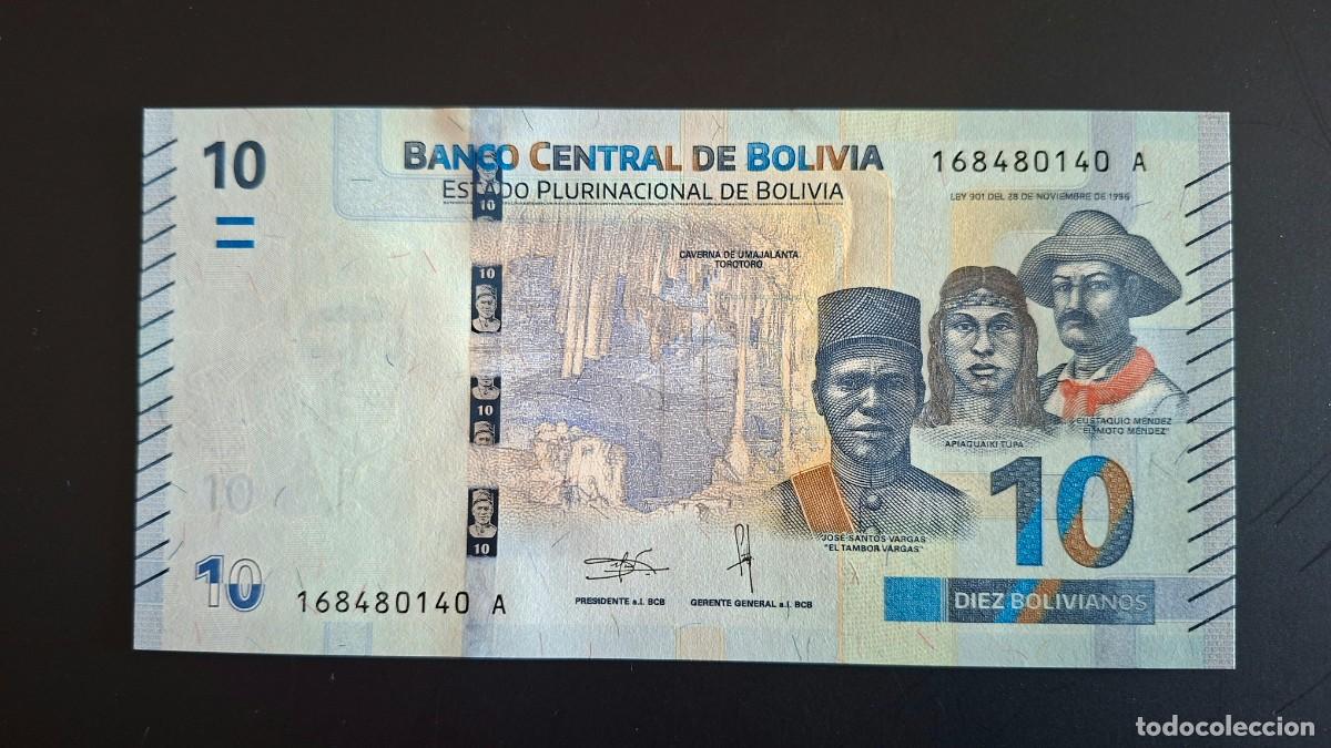 Monedas antiguas de Am&eacute;rica: BOLIVIA 10 BOLIVIANOS 2018 P-248a SC