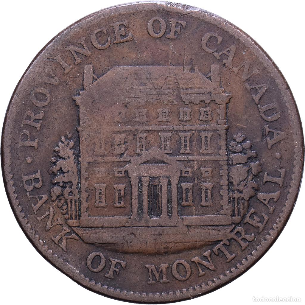 Monedas antiguas de Am&eacute;rica: [#1535184] Canad&aacute;, 1/2 Penny, 1844, Soho Mint, Cobre, BC+, KM:Tn18