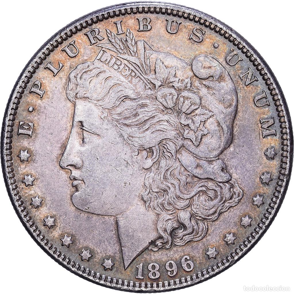Monedas antiguas de Am&eacute;rica: [#1118140] UNITED STATES, Morgan Dollar, Dollar, 1896, U.S. Mint, KM #110, EF(40-45),...