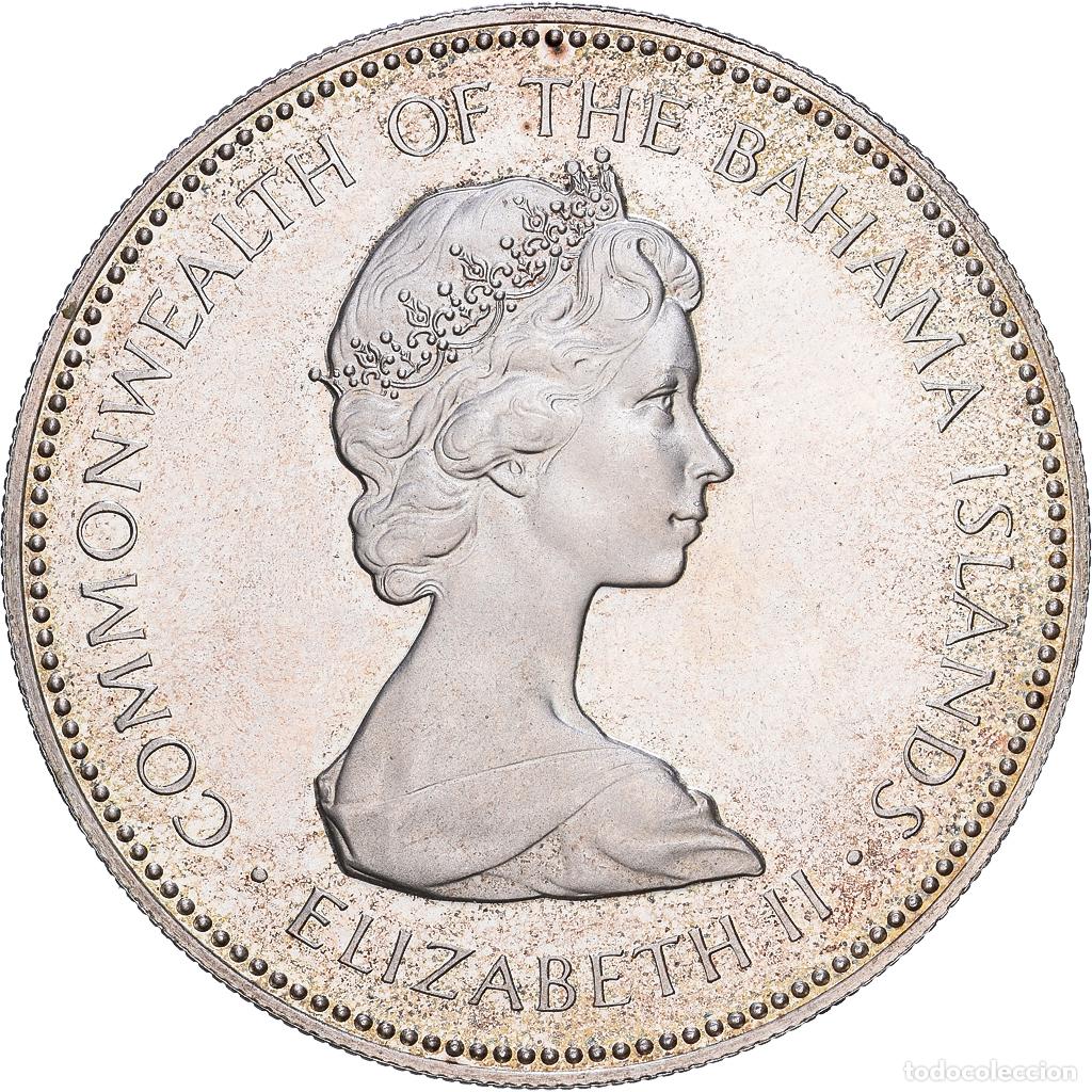 Monedas antiguas de Am&eacute;rica: [#1203532] Bahamas, Elizabeth II, 2 Dollars, 1971, Franklin Mint, Plata, EBC, KM:23