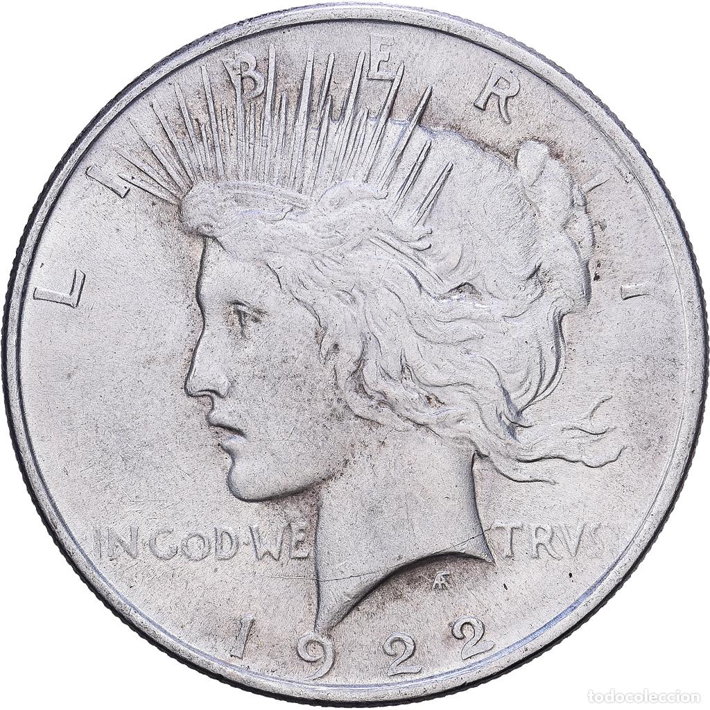 Monedas antiguas de Am&eacute;rica: [#1203501] Estados Unidos, Dollar, Peace Dollar, 1922, Philadelphia, Plata, MBC+, KM:150