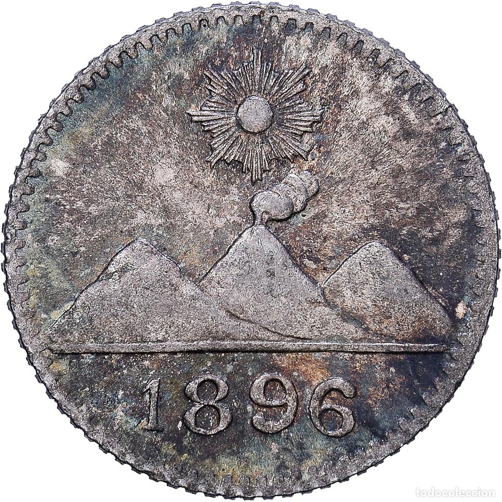 Monedas antiguas de Am&eacute;rica: [#1118157] Guatemala, 1/4 R&eacute;al, 1896, Casa da Moeda, Plata, MBC+, KM:162