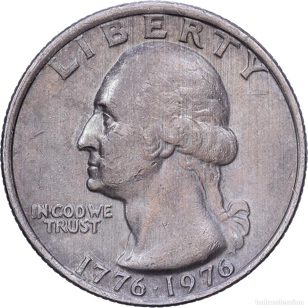 Monedas antiguas de Am&eacute;rica: [#1552596] Estados Unidos, Quarter, Washington, 1976, U.S. Mint, Cobre - n&iacute;quel recubierto