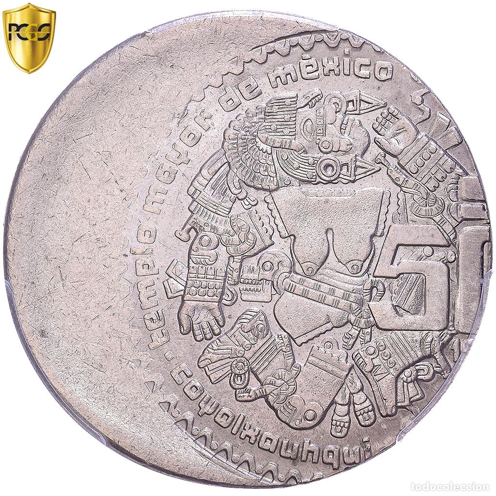 Monedas antiguas de Am&eacute;rica: [#1548171] M&eacute;xico, 50 Pesos, Coyolxauhqui, 1982, Mexico City, error off center strike
