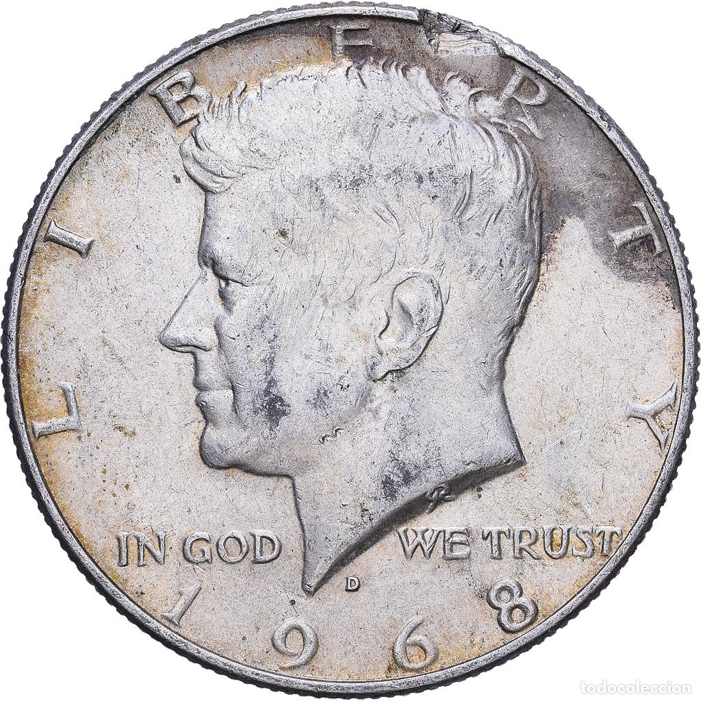 Monedas antiguas de Am&eacute;rica: [#1530556] Estados Unidos, Half Dollar, Kennedy Half Dollar, 1968, U.S. Mint, Plata, MBC