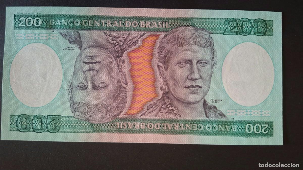 Monedas antiguas de Am&eacute;rica: BRASIL 200 CRUZEIROS 1984 P-199b SC