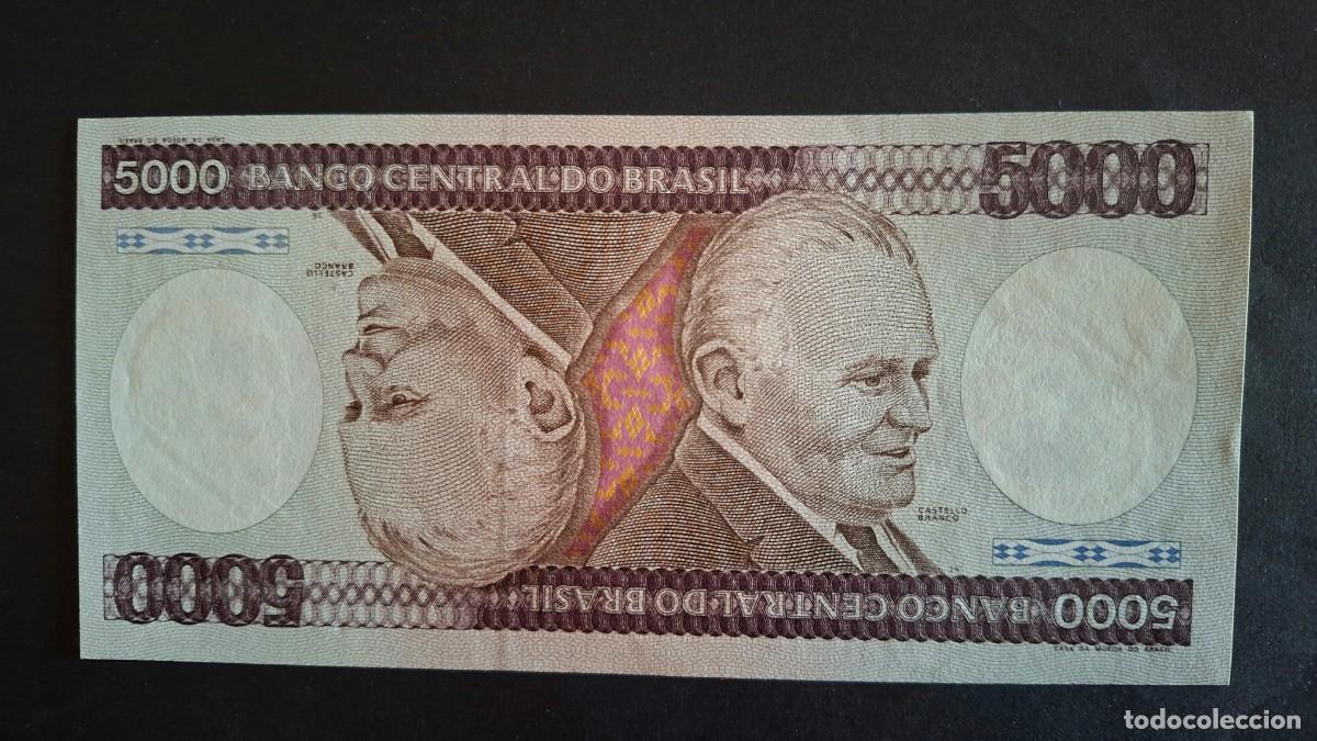 Monedas antiguas de Am&eacute;rica: BRASIL 5000 CRUZEIROS 1985 P-202b SC