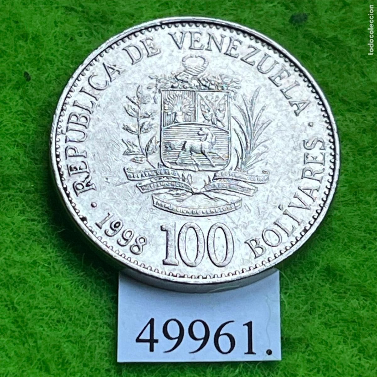 Monedas antiguas de Am&eacute;rica: Venezuela 100 bolivares 1998