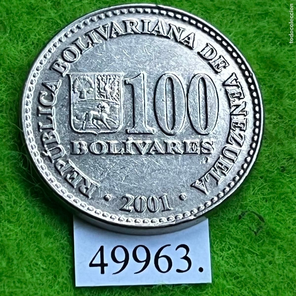 Monedas antiguas de Am&eacute;rica: Venezuela 100 bolivares 2001
